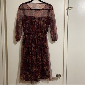 NWT Candalite Floral Long Sleeve Dress